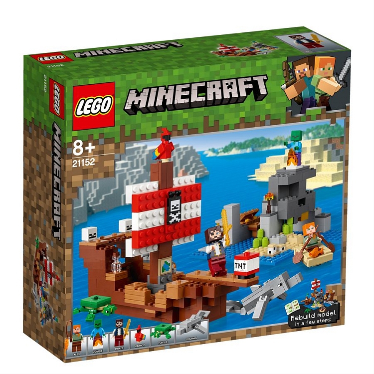 KLOCKI LEGO 21152 MINECRAFT PRZYGODA NA STATKU - obrazek 2