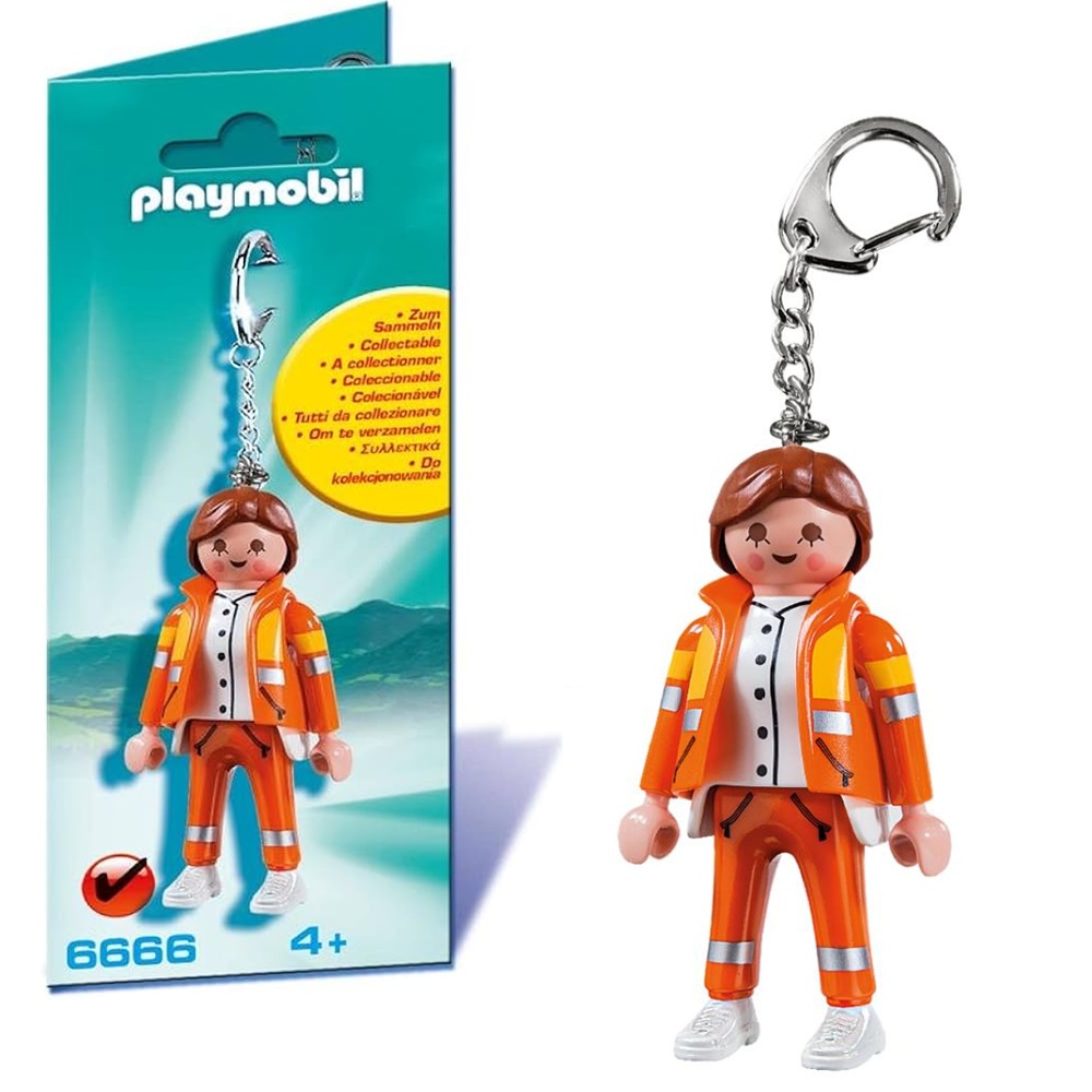 Playmobil 6666 Breloczek ratowniczka, brelok ratowniczka playmobil, figurka ratowniczka brelok do kluczy