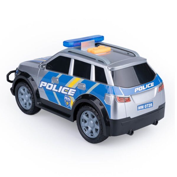 dumel discovery odjazdowa Flota miejska odjazdowy samochód policyjny ht68361, samochód policyjny z światłem i dźwiękiem, policja światło dźwięk, radiowóz policyjny,