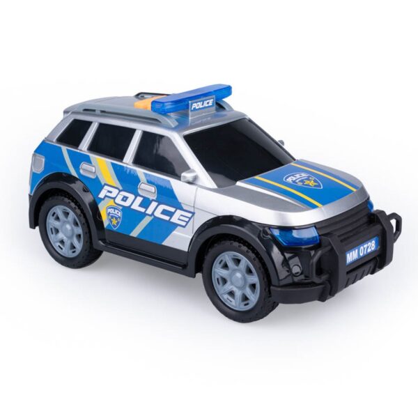 dumel discovery odjazdowa Flota miejska odjazdowy samochód policyjny ht68361, samochód policyjny z światłem i dźwiękiem, policja światło dźwięk, radiowóz policyjny,