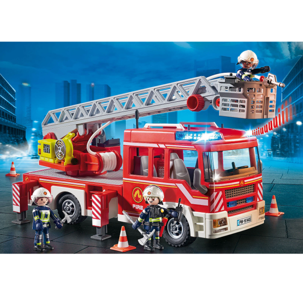 klocki playmobil, wóz strażacki, straż pożarna