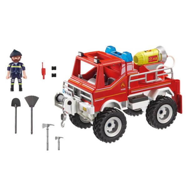 klocki playmobil, prezent dla chłopca na 5 lat, wóz strażacki, straż pożarna