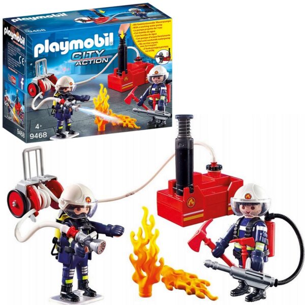 klocki playmobil, prezent dla chłopca ze strażą pożarną