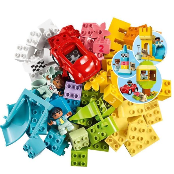 Klocki lego duplo 10914 Pudełko z klockami Deluxe, zabawki Nino Bochnia, pudełko z klockami duplo, duże klocki dla maluszków