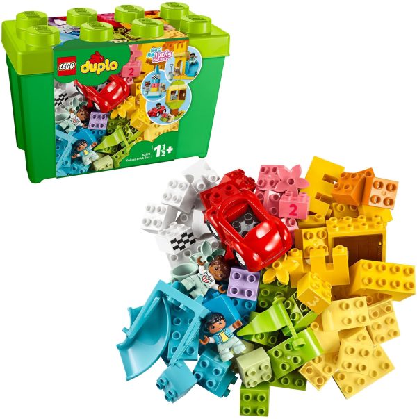 Klocki lego duplo 10914 Pudełko z klockami Deluxe, zabawki Nino Bochnia, pudełko z klockami duplo, duże klocki dla maluszków