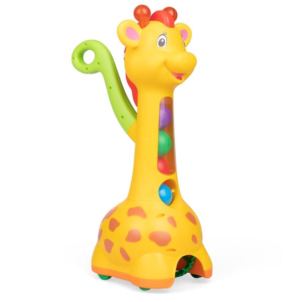 dumel discovery żyrafa piłeczkowy pościg dd52365, zabawki Nino Bochnia, żyrafa wyrzucająca piłeczki, zabawka z piłeczkami, grająca żyrafa z dźwiękiem i światłem