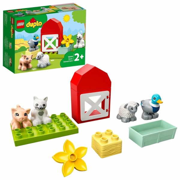 Klocki Lego Duplo 10949 Zwierzęta Gospodarskie, zabawki Nino Bochnia, pomysł na prezent dla 2 latka, lego duplo 10949, klocki lego dla maluszka ze zwierzątkami