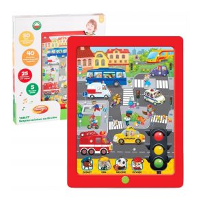 dumel discovery tablet bezpieczeństwo na drodze dd10168, zabawki Nino Bochnia, pomysł na prezent dla 3 latka, tablet dotykowy dla maluszka