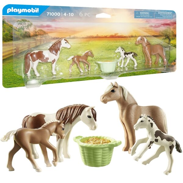 playmobil country 71000 dwa konie islandzkie ze źrebakiem, zabawki nino Bochnia, pomysł na prezent dla dziewczynki lubiącej koniki, konie plymobil, koniki do zabawy