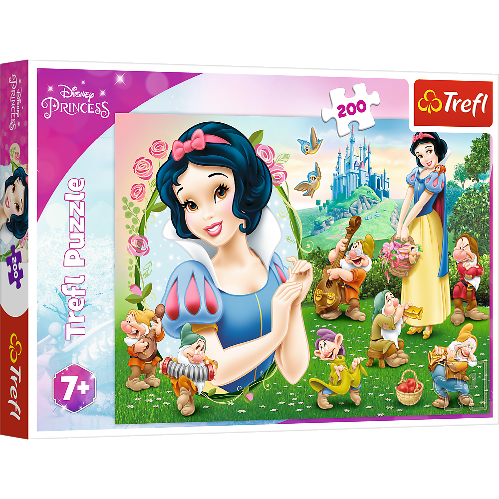 PUZZLE 200 EL. DISNEY KSIĘŻNICZKI PIĘKNA ŚNIEŻKA 13278 Zabawki Nino