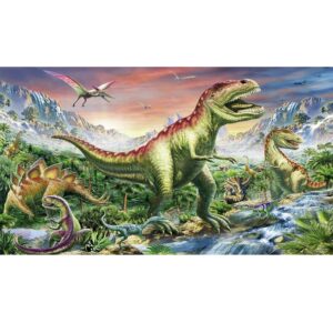 mozaika, haft diamentowy, diamont painting 5d, zestaw kreatywny, obraz z dinozaurami, dinozaur t-rex