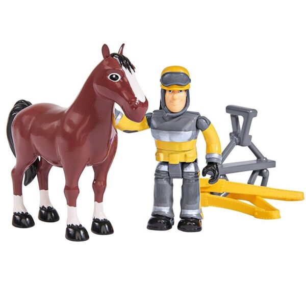 Simba Strażak Sam Wóz strażacki Phoenix z figurką strażaka Sama i koniem, wóz strażacki z konikiem, zabawki ze strażakiem Samem, zabawki Nino Bochnia