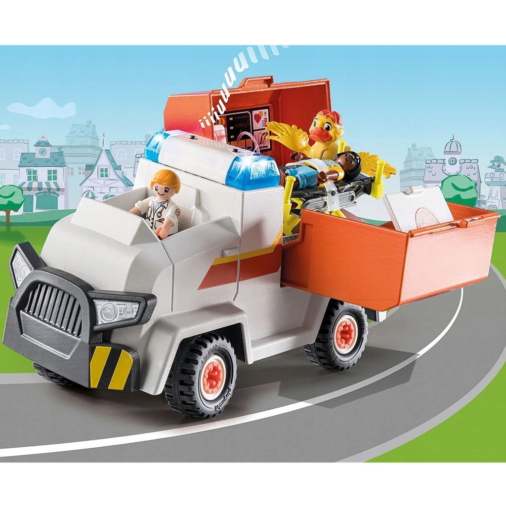 Playmobil Duck on call 70916 Ambulans pogotowia, zabawki nino Bochnia, pomysł na prezent dla 5 latka, ambulans pogotowia,