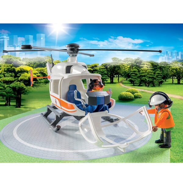 klocki playmobil, helikopter ratunkowy, co kupić chłopcu na 5 lat