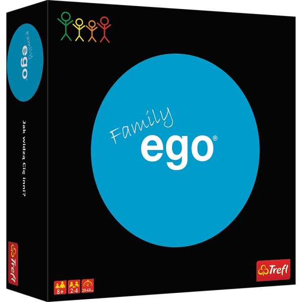 Trefl gra towarzyska ego family 01431, zabawki Nino Bochnia, pomysł na prezent na 8 urodziny, gra rodzinna ego