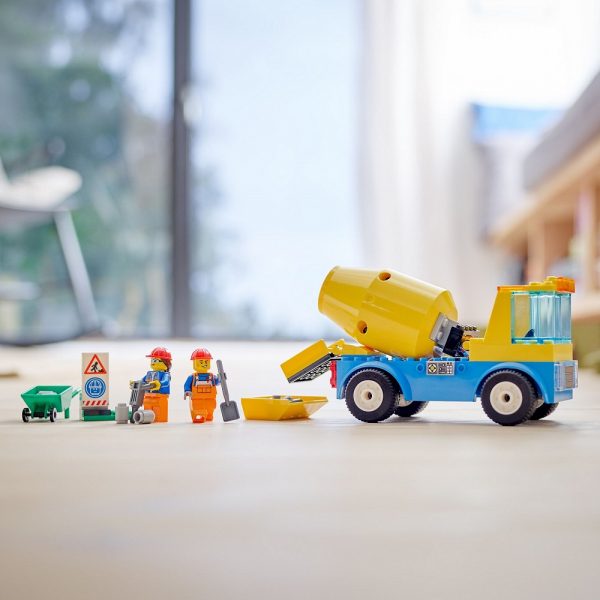 klocki lego City 60325 Ciężarówka z betoniarką, lego city ciężarówka, klocki lego dla chłopca od 4 lat, zabawki Nino Bochnia