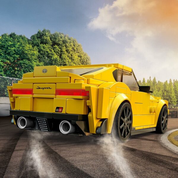 klocki lego speed champions, lego speed 76901, klocki speed, samochód żółty speed, toyota gr supra