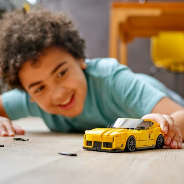 klocki lego speed champions, lego speed 76901, klocki speed, samochód żółty speed, toyota gr supra