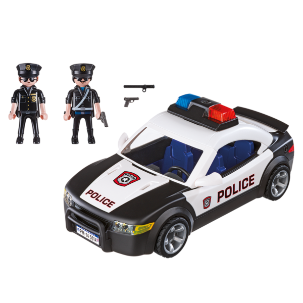 klocki playmobil, samochód policyjny, policja playmobil