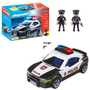 klocki playmobil, samochód policyjny, policja playmobil