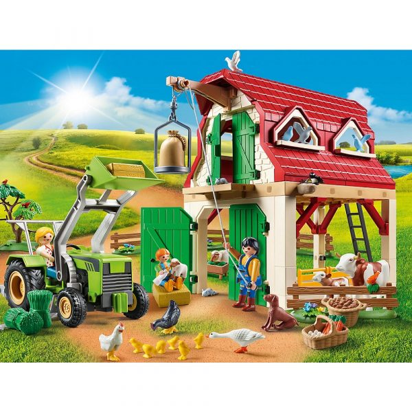 playmobil country 70887 gospodarstwo rolne z hodowlą małych zwierząt, zabawki Nino Bochnia, farma playmobil, traktor playmobil, zwierzęta gospodarskie