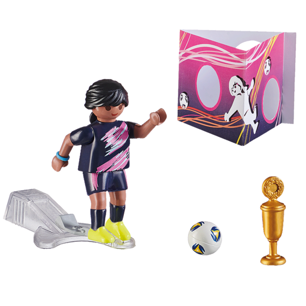 prezent dla chłopca na 5 lat, klocki Playmobil, piłkarz dziewczynka