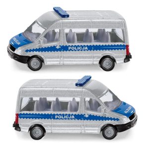siku 0806 samochód van policyjny, zabawki Nino Bochnia, pomysł na prezent dla 4 latka, metalowy wóz policyjny, samochód policyjny do ręki resorówka policja