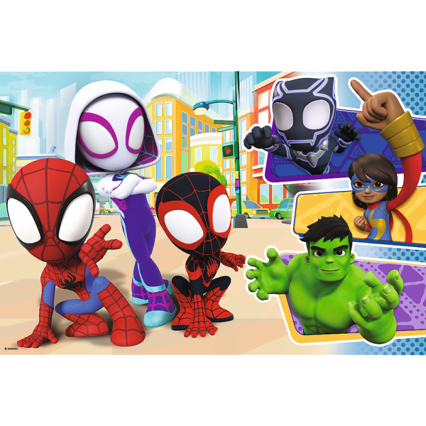 puzzle maxi dla małych dzieci spiderman