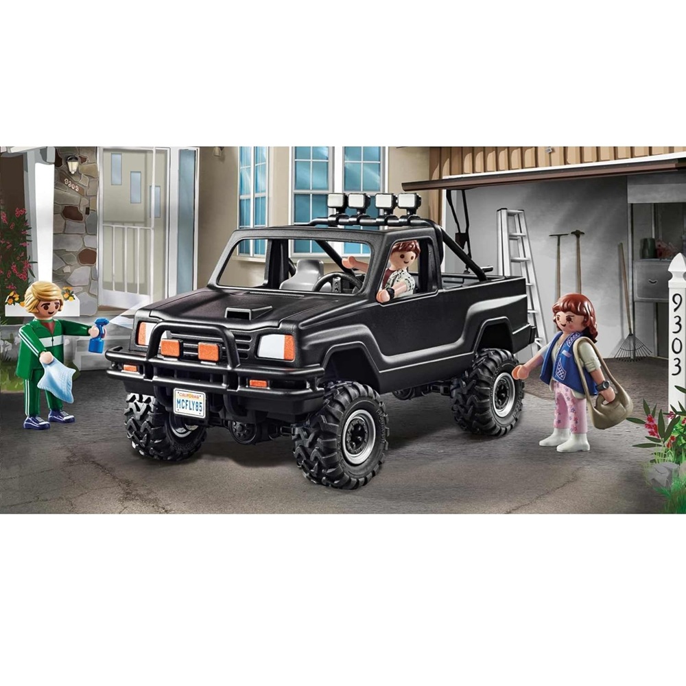 Playmobil Back to the future 70633 Powrót do przyszłości Pick Up Marty'ego, zabawki Nino Bochnia, pomysł na prezent dla 6 latka, samochód PickUp Powrót do Przyszłości