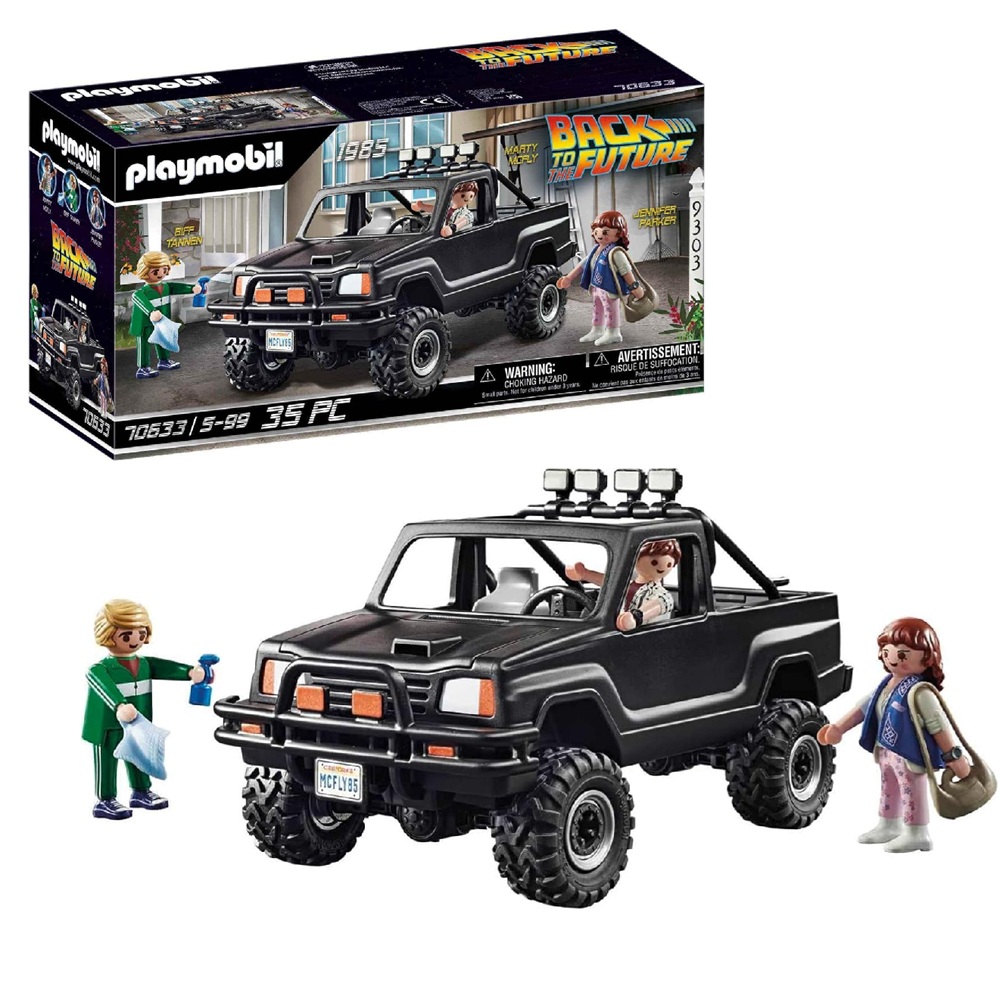 Playmobil Back to the future 70633 Powrót do przyszłości Pick Up Marty'ego, zabawki Nino Bochnia, pomysł na prezent dla 6 latka, samochód PickUp Powrót do Przyszłości