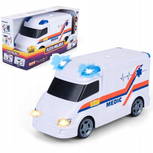 dumel discovery Flota miejska ambulans karetka pogotowia światło dźwięk ht66981, flota miejsk karetka pogotowia z światłem i dźwiękiem, zabawka ambulans, autko karetka pogotowia z dźwiękiem, zabawka karetka pogotowia zabawki Bochnia