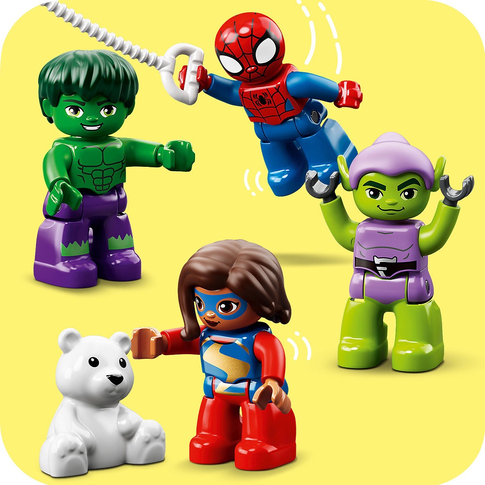 klocki lego Duplo 10963 Spider-Man i przyjaciele w wesołym miasteczku, zabawki Nino Bochnia, pomysł na prezent dla 2 latka, lego duplo spider man, lego 10963,