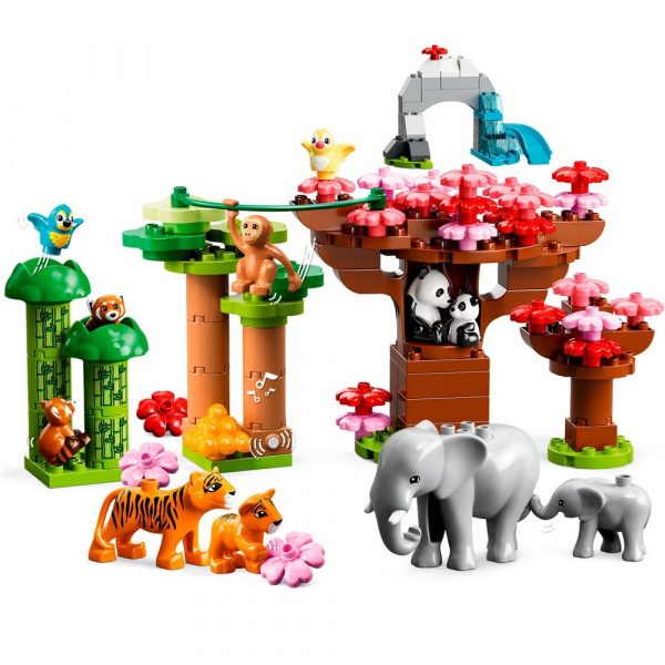klocki lego Duplo 10974 Dzikie zwierzęta Azji, zabawki Nino Bochnia, pomysł na prezent na roczek, klocki lego duplo 10974