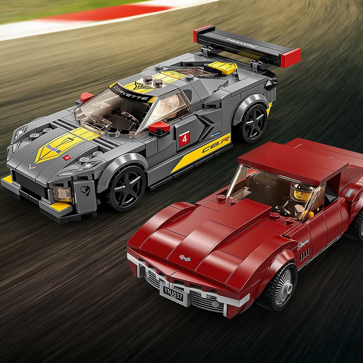 klocki lego Speed Champions 76903 Samochód wyścigowy Chevrolet Corvette C8.R i 1968 Chevrolet-Corvette, lego speed champions 76903, klocki z samochodami dla chłopca od 8 lat, lego speed champions zabawki Nino Bochnia