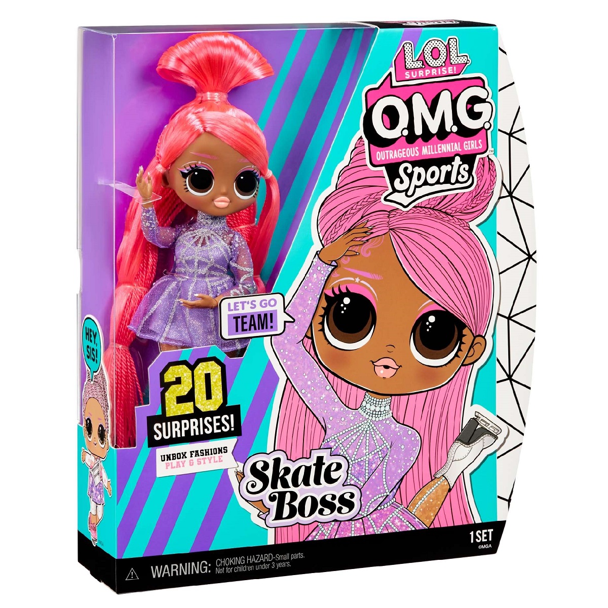 lalka lol omg sports, lalka omg, skate boss, lalka Skate boss, prezent na dzień dziecka dla dziewczynki 7 letniej