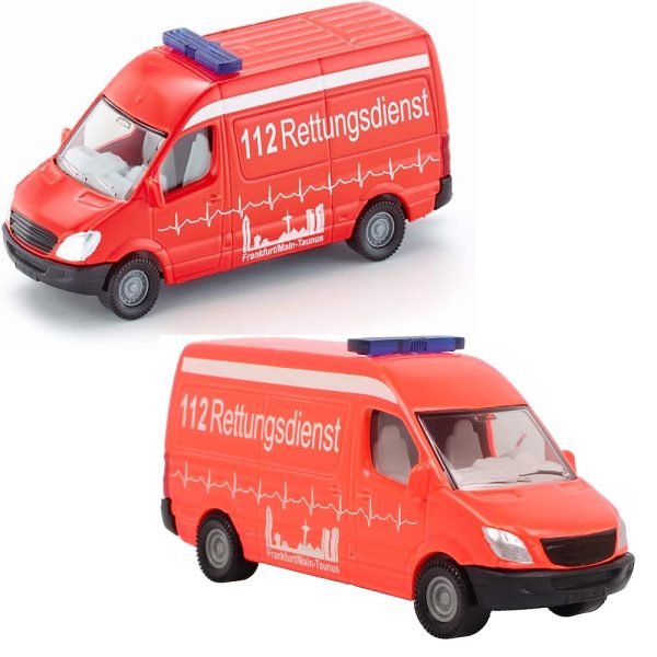 siku 0805 ambulans, zabawki Nino Bochnia, pomysł na prezent dla 4 latka, metalowy ambulans , karetka pogotowia