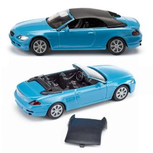 siku 1007 samochód bmw 645i cabrio, zabawki Nino Bochnia, pomysł na prezent dla 3 latka, metalowy samochodzik, niebieskie bmw