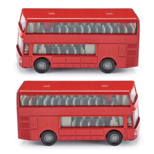 siku 1321 autobus turystyczny, zabawki Nino Bochnia, pomysł na prezent dla 3 latka, metalowy autobus, czerwony autobus