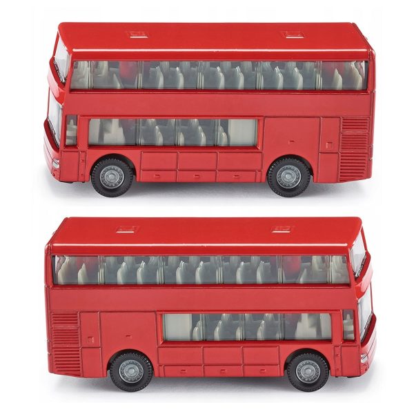 siku 1321 autobus turystyczny, zabawki Nino Bochnia, pomysł na prezent dla 3 latka, metalowy autobus, czerwony autobus