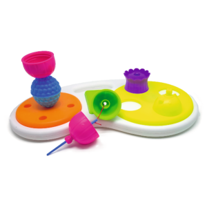 zabawki sensoryczne, kulko klocki, metoda montessori, klocki sensoryczne dla maluszka, centrum aktywności lalaboom