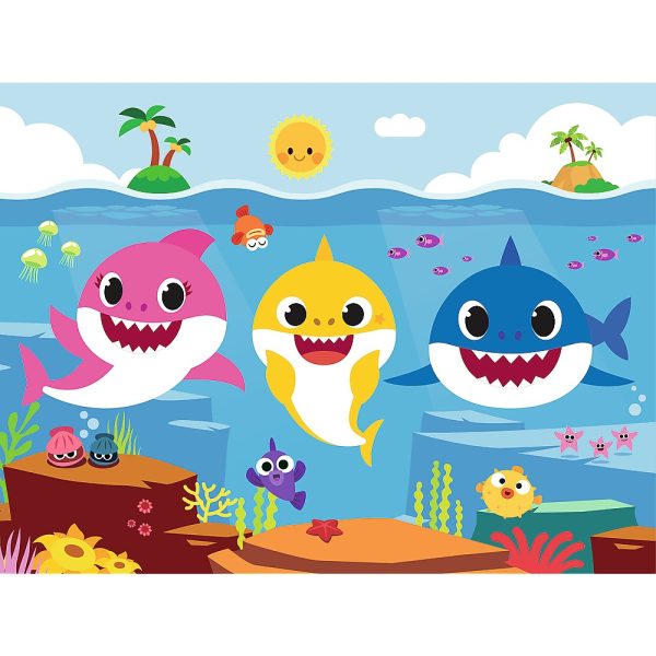 trefl puzzle 30 el baby shark podwodny świat rekinów 18284, puzzle dla 3 latka, puzzle z rekinami,