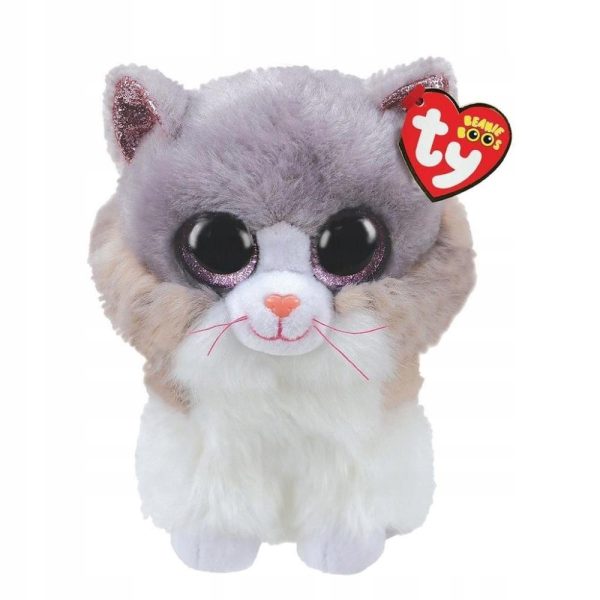 ty beanie boos kotek asher 25 cm, zabawki nino Bochnia, pomysł na prezent dla 4 latki, pluszowy kociak do przytulania