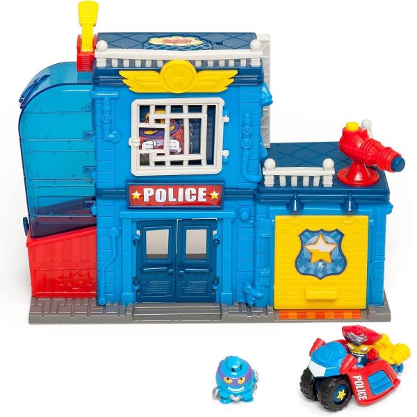 Magic Box Super things Posterunek Policji 2 figurki motocykl, zabawki nino Bochnia, pomysł na prezent dla 4 latka, komisariat policyjny super Things,