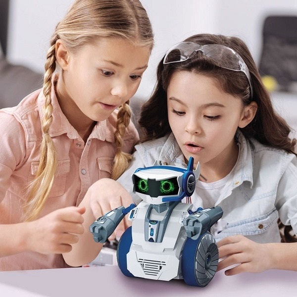 clementoni naukowa zabawa mówiący cyber robot programowalny 50122, cyber robot, cyber talk robot, mały konstruktor, podstawy programowania dla dziecka, zabawki Nino Bochnia