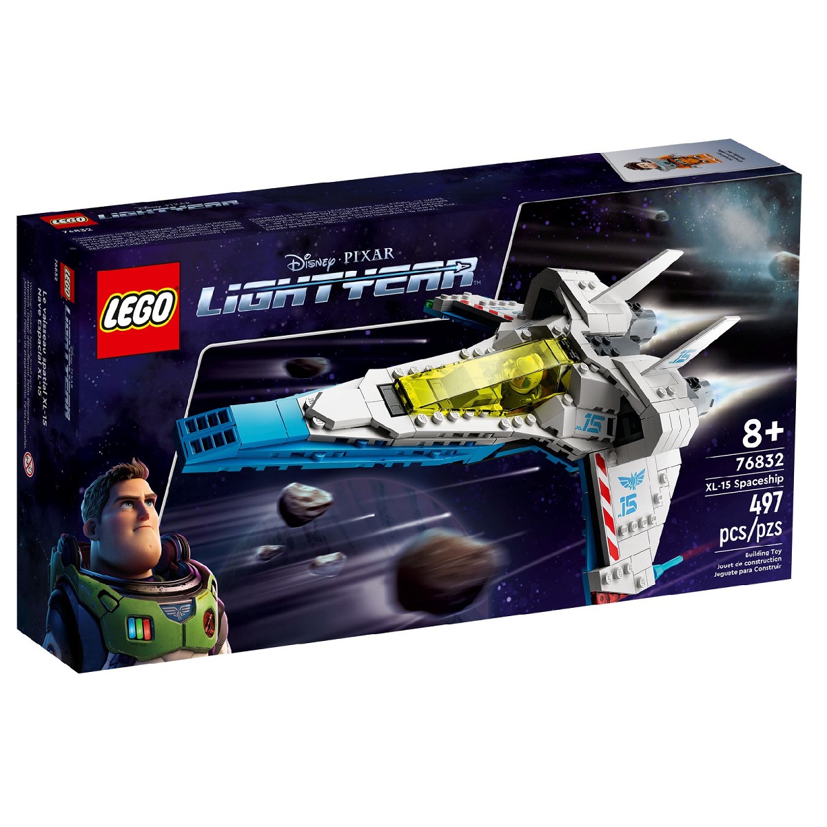 klocki lego buzz astral, lego 76832, klocki lego toy story, lego 76832 statek kosmiczny xl-15