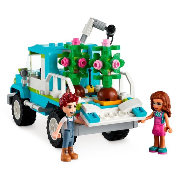 klocki lego friends 41707 furgonetka do sadzenia drzew, klocki lego friends 41707, lego friends 41707, lego dla dziewczynki od 6 lat