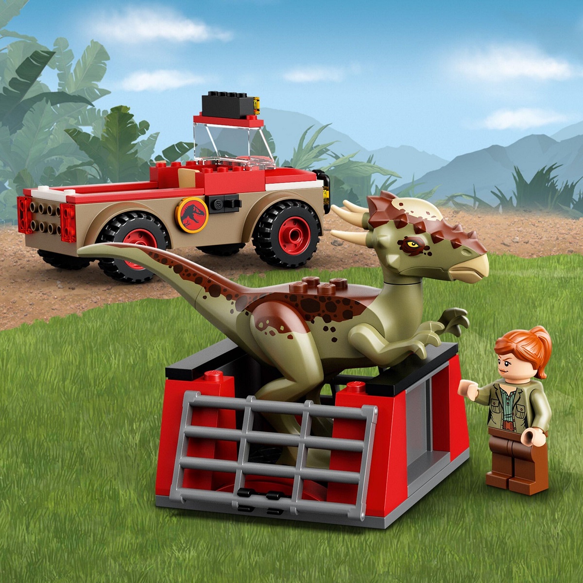 klocki lego, lego jurassic world, lego z dinozaurami, klocki lego 76939, lego ucieczka stygimolocha
