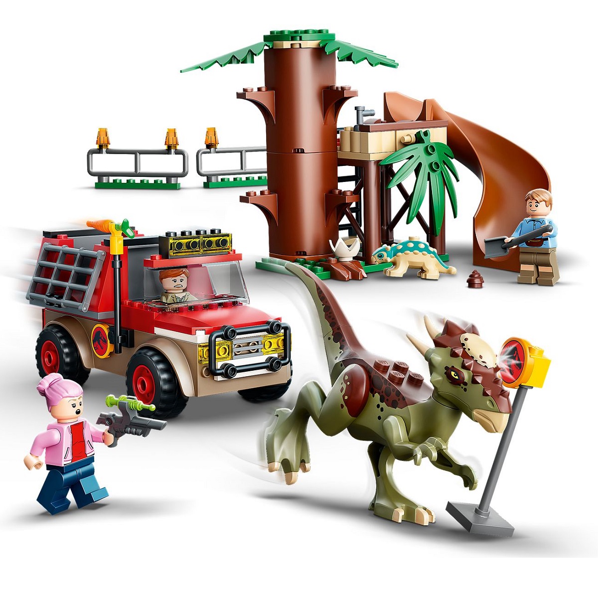 klocki lego, lego jurassic world, lego z dinozaurami, klocki lego 76939, lego ucieczka stygimolocha