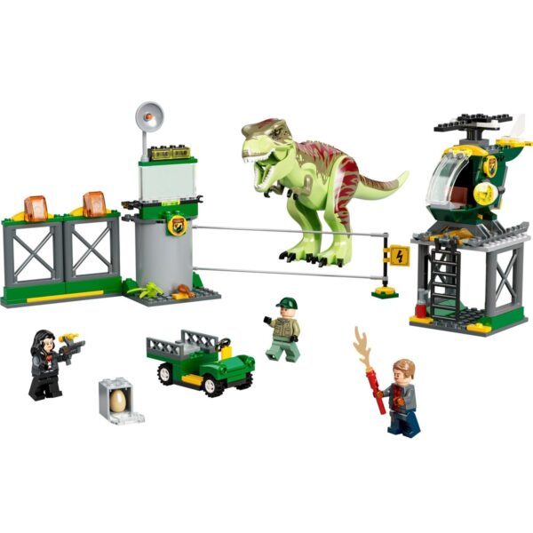 klocki lego jurassic world, klocki lego 76944, klocki lego z dinozaurami, ucieczka tyranozaura