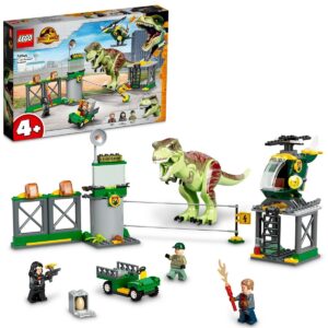 klocki lego jurassic world, klocki lego 76944, klocki lego z dinozaurami, ucieczka tyranozaura